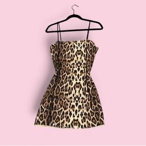 Leopard Print Mini Dress